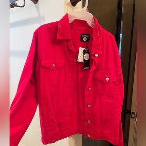 Red Boohoo jacket. Size 8.